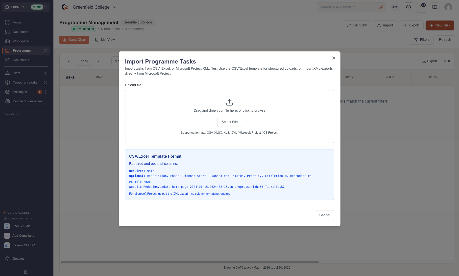 Review the import requirements