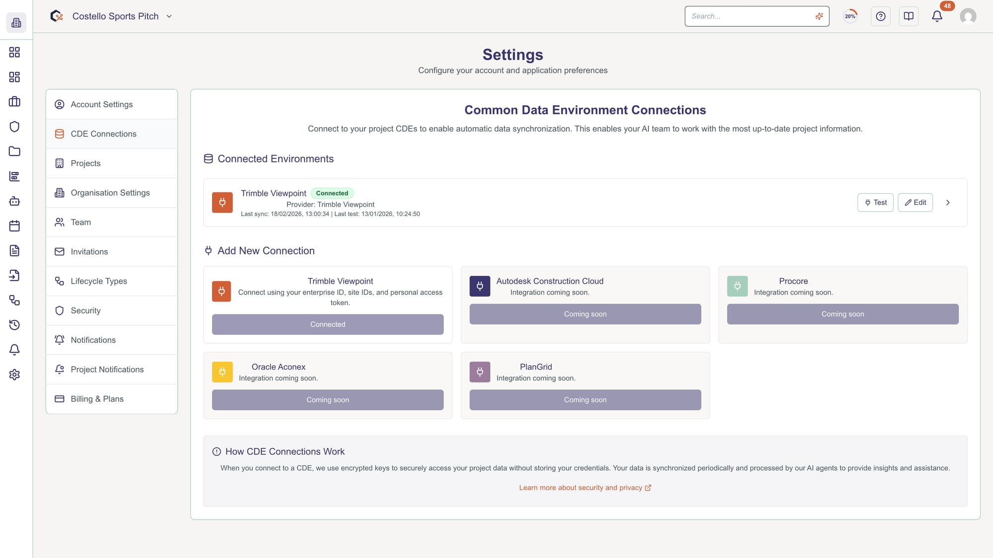 Disconnect a CDE from your project