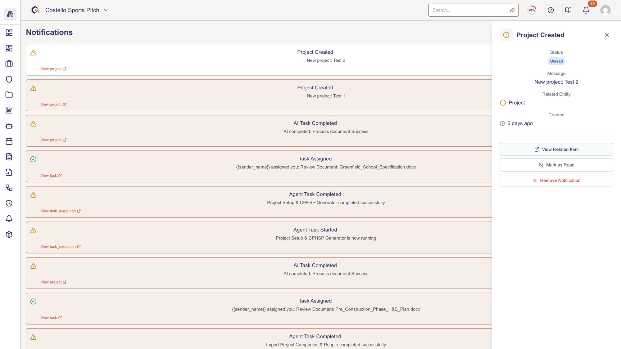 Navigate to the related item