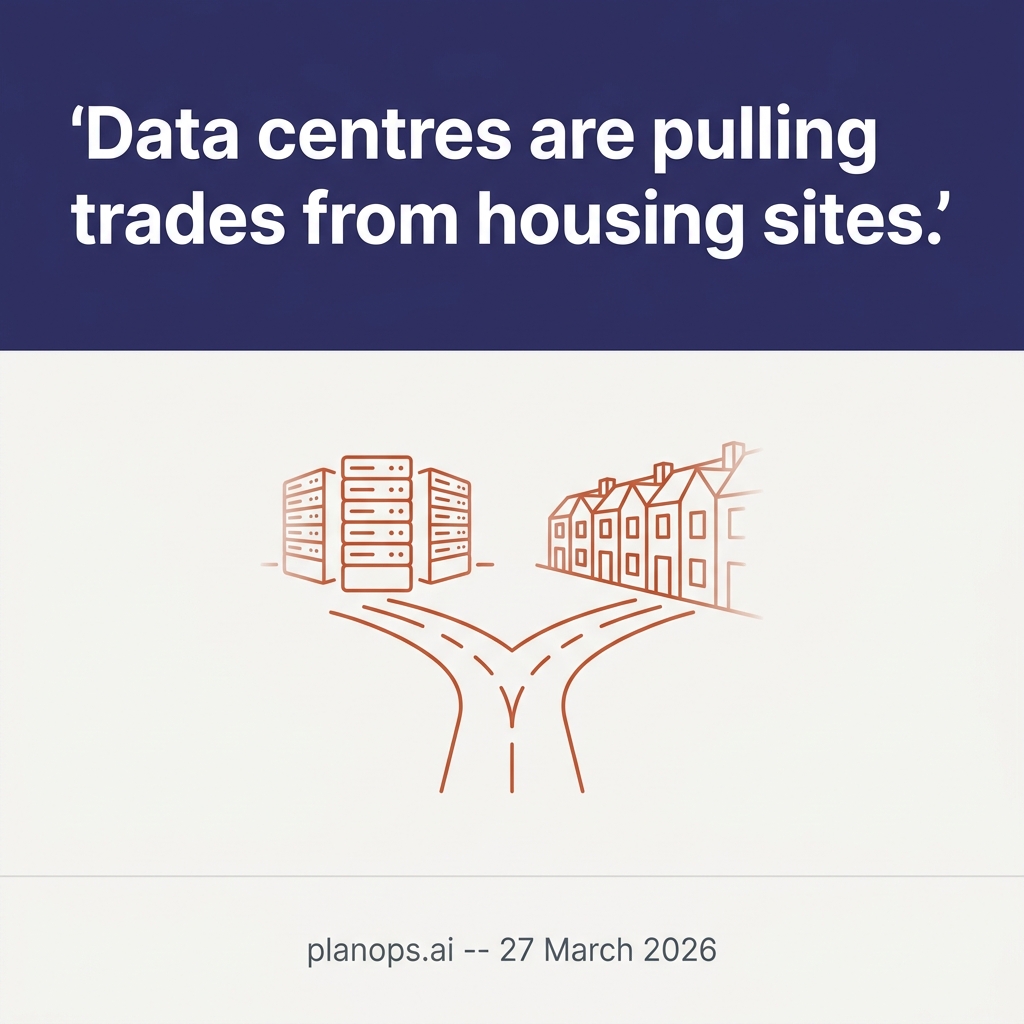 Data Centres Are Pulling Trades from Housing Sites.