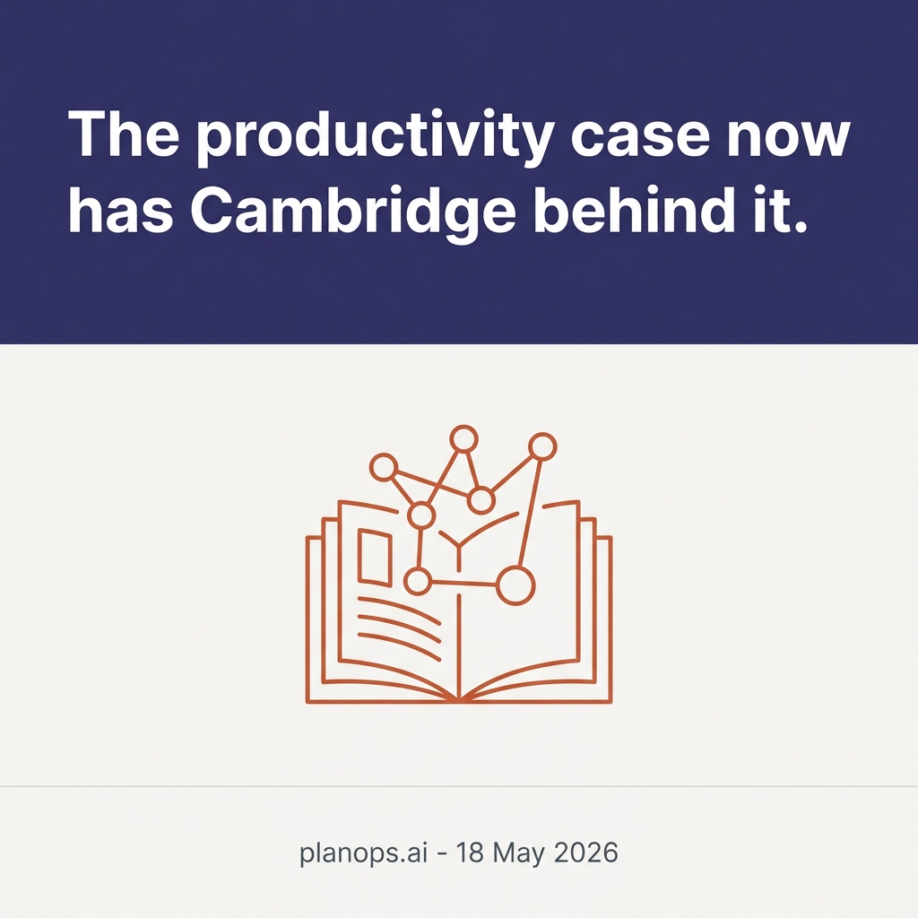 Construction AI: the productivity case gets formal, and Google I/O lands tomorrow